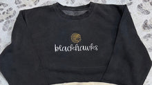 Load image into Gallery viewer, blackhawks embroidered script sweatshirt