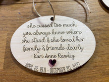 Load image into Gallery viewer, Custom Memorial Ornament