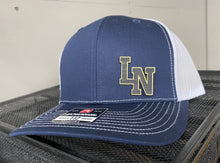 Load image into Gallery viewer, Engraved metallic leather Mascots logo Richardson 112