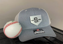 Load image into Gallery viewer, Engraved metallic leather Baseball HOME Plate Mascots logo Richardson 112