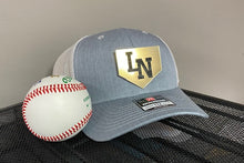 Load image into Gallery viewer, Engraved metallic leather Baseball HOME Plate Mascots logo Richardson 112