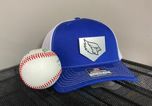 Load image into Gallery viewer, Engraved metallic leather Baseball HOME Plate Mascots logo Richardson 112