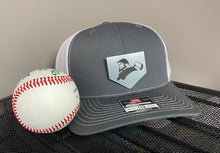 Load image into Gallery viewer, Engraved metallic leather Baseball HOME Plate Mascots logo Richardson 112