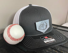 Load image into Gallery viewer, Engraved metallic leather Baseball HOME Plate Mascots logo Richardson 112