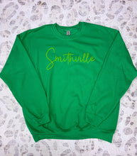 Load image into Gallery viewer, Puff Custom Word Adult Gildan Crewneck sweatshirt