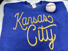 Load image into Gallery viewer, Kansas City Puff or Foam bella canvas short sleeve tee football colors