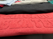 Load image into Gallery viewer, APPLIQUE TONE ON TONE WORD - CREWNECK with pocket