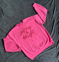 Load image into Gallery viewer, Merry & Bright crewneck with puff