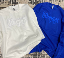 Load image into Gallery viewer, Puff Custom Word Adult Gildan Crewneck sweatshirt