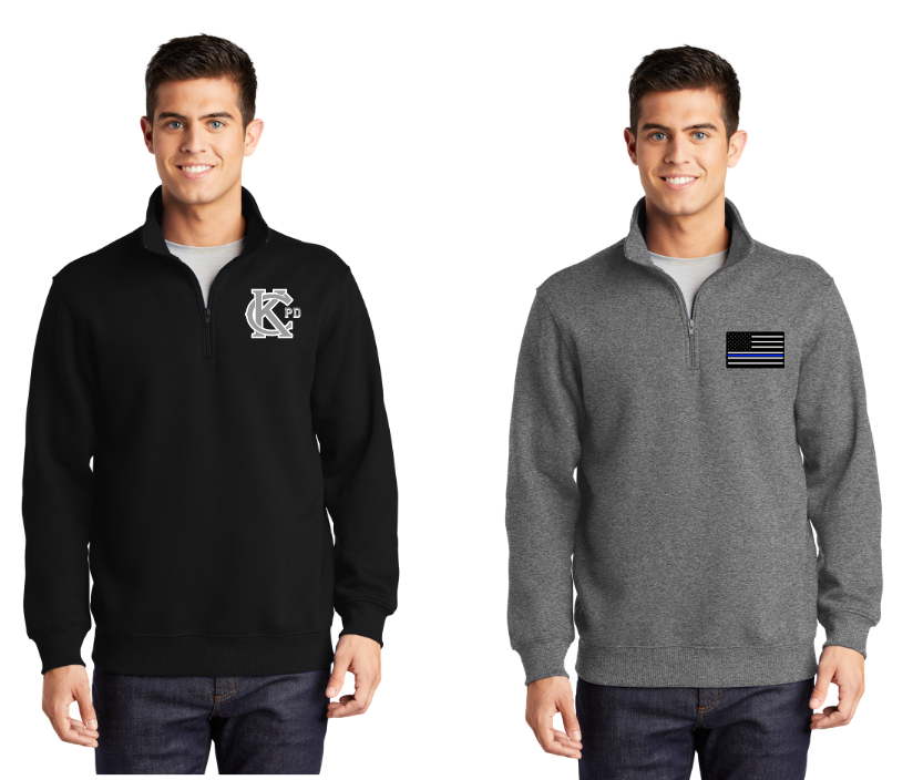 Navy Quarter-Zip Sweatshirt