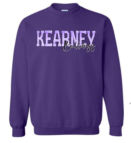 Kearney Bulldogs Sweatshirt with faux sequins