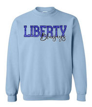 Load image into Gallery viewer, Liberty Bluejays Sweatshirt with faux sequins
