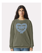 Load image into Gallery viewer, Kansas City heart Signs American Apparel unisex crewneck
