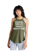 Load image into Gallery viewer, CHASSE TRIPLET TANGO BOOTY POP ROCKER TANK

