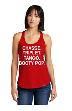 Load image into Gallery viewer, CHASSE TRIPLET TANGO BOOTY POP NEW ERA LADIES HERITAGE RACERBACK