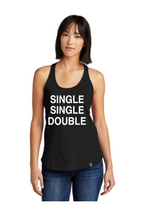 Load image into Gallery viewer, SINGLE SINGLE DOUBLE NEW ERA LADIES HERITAGE RACERBACK