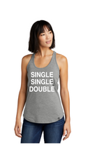 Load image into Gallery viewer, SINGLE SINGLE DOUBLE NEW ERA LADIES HERITAGE RACERBACK