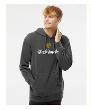 Load image into Gallery viewer, blackhawks embroidered script sweatshirt