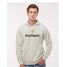 Load image into Gallery viewer, blackhawks embroidered script sweatshirt