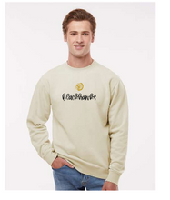 Load image into Gallery viewer, blackhawks embroidered script sweatshirt