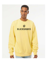 Load image into Gallery viewer, blackhawks embroidered block sweatshirt