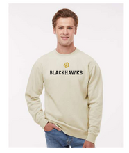 Load image into Gallery viewer, blackhawks embroidered block sweatshirt