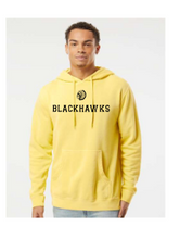 Load image into Gallery viewer, blackhawks embroidered block sweatshirt