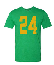 Load image into Gallery viewer, CUSTOM DISTRESSED OVERSIZED NUMBERS/LETTERS Next Level cvc soft tee