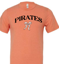 Load image into Gallery viewer, Custom Mascot Name Tee with Bow adult