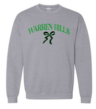 Load image into Gallery viewer, Custom Mascot Name Crewneck with Bow youth