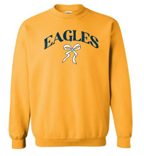 Load image into Gallery viewer, Custom Mascot Name Crewneck with Bow adult