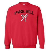 Load image into Gallery viewer, Custom Mascot Name Crewneck with Bow youth