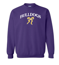 Load image into Gallery viewer, Custom Mascot Name Crewneck with Bow adult