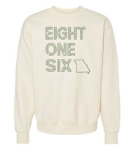 Load image into Gallery viewer, Eight One Six Missouri Tee & Crewneck – Muted Olive Green