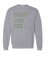 Load image into Gallery viewer, Eight One Six Missouri Tee & Crewneck – Muted Olive Green