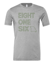 Load image into Gallery viewer, Eight One Six Missouri Tee & Crewneck – Muted Olive Green