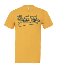 Load image into Gallery viewer, Custom Athletic script with tail tee shirt Youth version