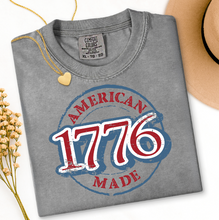Load image into Gallery viewer, American Made 1776 Shirt | Comfort Colors Tee or District Ladies Tank | Patriotic USA Apparel