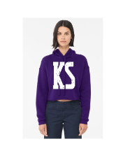 Load image into Gallery viewer, CUSTOM DISTRESSED OVERSIZED NUMBERS/LETTERS BELLA CANVAS CROP HOODIE