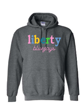 Load image into Gallery viewer, liberty bluejays multi color embroidery YOUTH