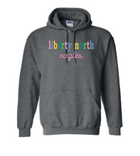 Load image into Gallery viewer, liberty north eagles multi color embroidery YOUTH