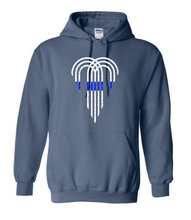 Load image into Gallery viewer, KC fountain with blue/green line hoodie