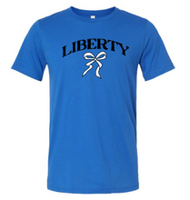 Load image into Gallery viewer, Custom Mascot Name Tee with Bow adult