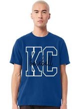 Load image into Gallery viewer, KC (baseball simple script) oversized logo short sleeve 26