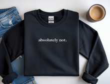 Load image into Gallery viewer, absolutely not. - Adult Crewneck