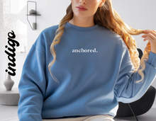 Load image into Gallery viewer, anchored. -Adult crewneck