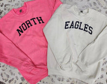 Load image into Gallery viewer, Puff Custom Word Adult Gildan Crewneck sweatshirt