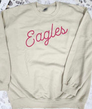 Load image into Gallery viewer, Puff YOUTH Custom word with Glitter outline Gildan Crewneck sweatshirt