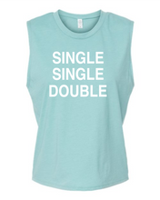 Load image into Gallery viewer, Dance Single, Single, Double CROP STYLE TANK