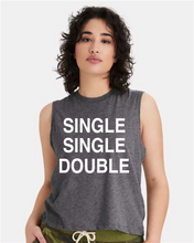 Load image into Gallery viewer, Dance Single, Single, Double CROP STYLE TANK